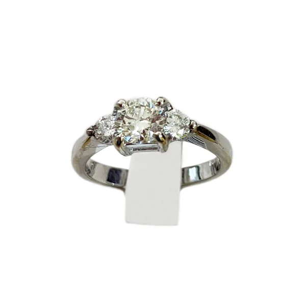 women’s engagement rings for brides-14k White Gold Diamond Ring