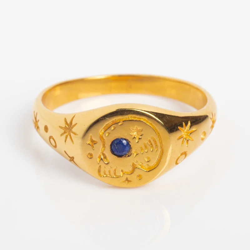 women’s gold rings-Seer Signet Ring