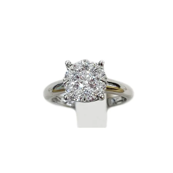 women’s elegant engagement rings-14k White Gold Diamond Ring