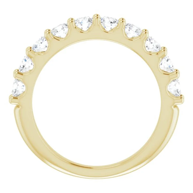 women’s vintage engagement rings-14K Yellow 1 1/5 CTW Natural Diamond Anniversary Band