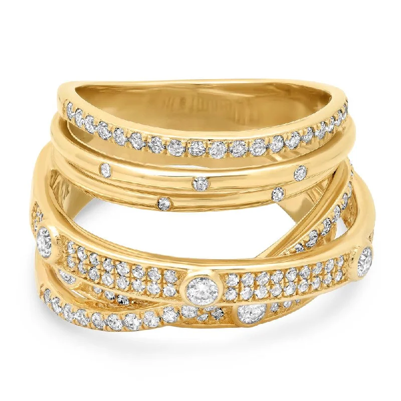 women’s diamond engagement rings-WANDER DIAMOND RING, GOLD