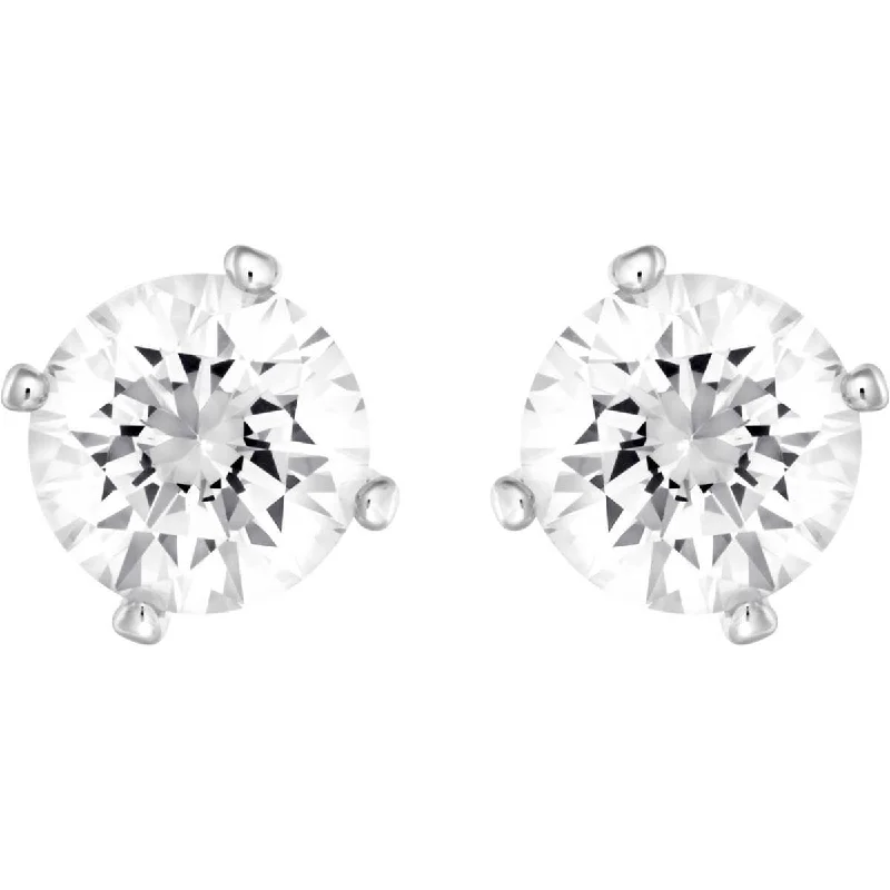 women’s geometric earrings-Swarovski Women's Earrings - Attract Rhodium Plated | 5183618