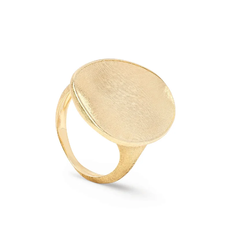 women’s silver stackable rings-18kt Yellow Gold Lunaria Collection Cocktail Ring