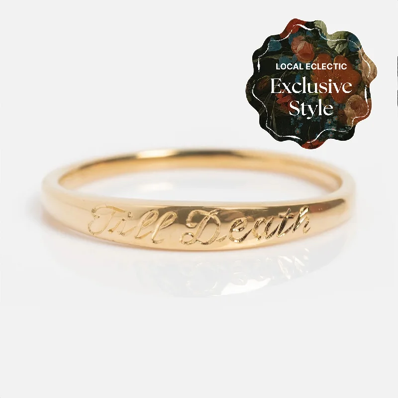 women’s white gold rings-14k Till Death Layering Ring