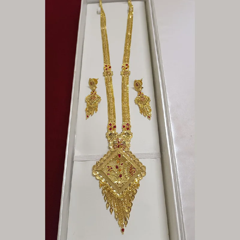 women’s dainty necklaces-Pari Art Jewellery Forming Long Necklace Set