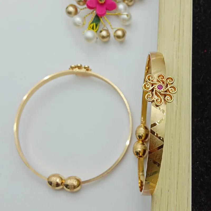 women’s chunky bangles-SP Jewellery Gold Plated Openable Kada