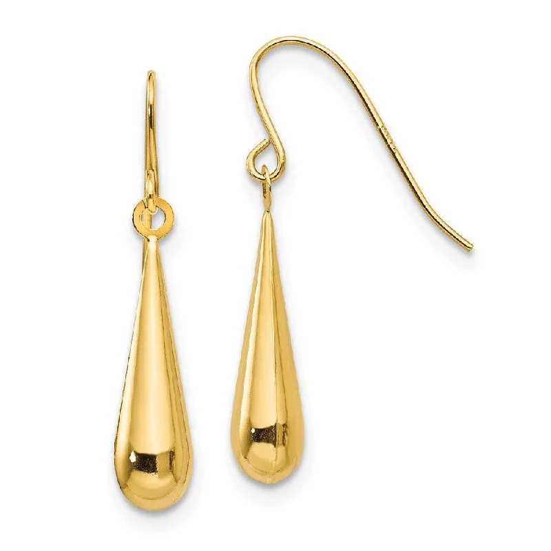 women’s delicate earrings-Madi K Kid's 14k  Teardrop Dangle Earrings