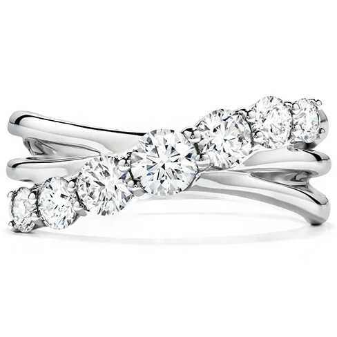 women’s engagement rings for brides-Hearts On Fire Intermingle Single Right Hand Diamond Ring