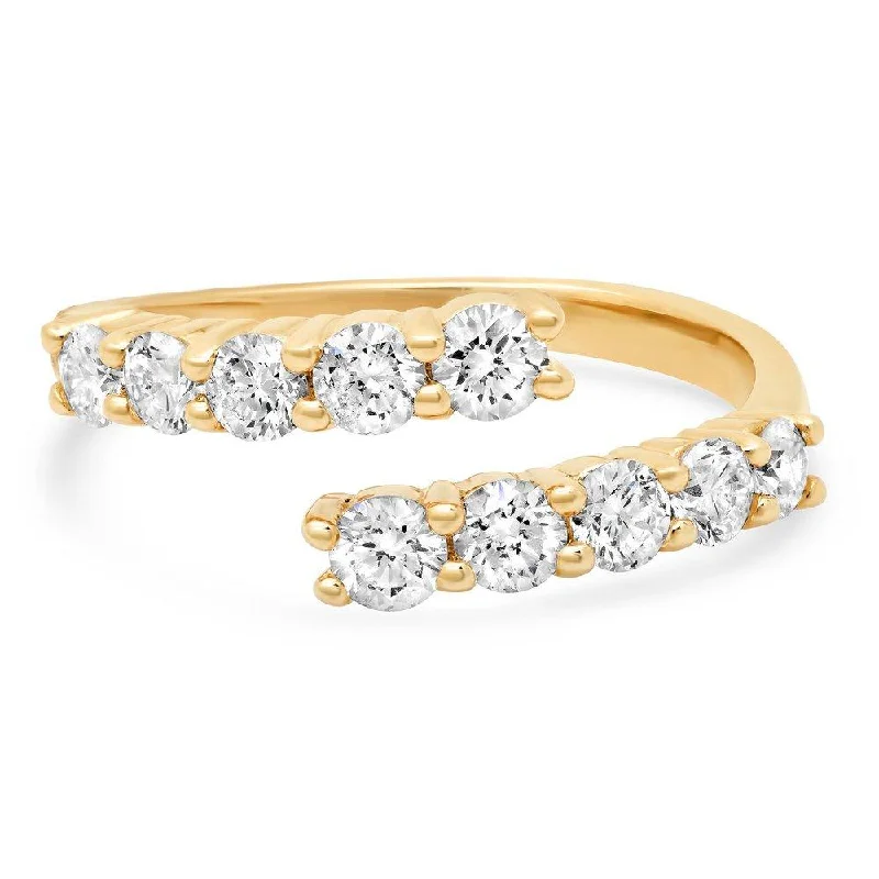 women’s oval engagement rings-CONGRUENCE DIAMOND RING, GOLD