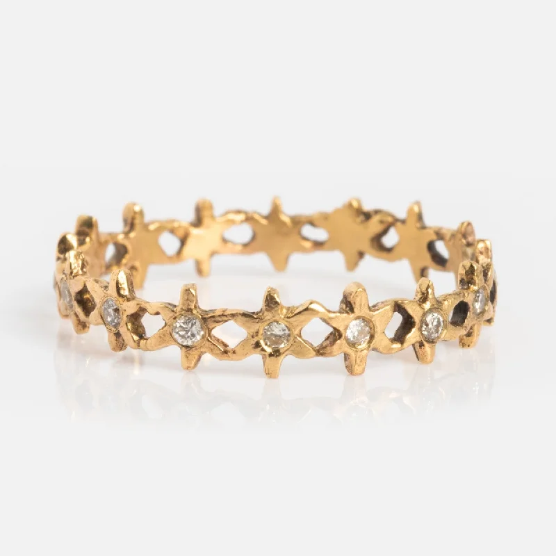 women’s wedding sets-Star Eternity Band