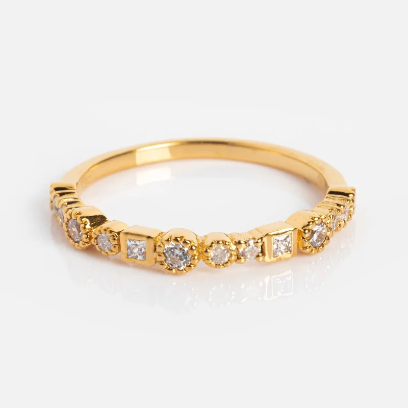 women’s diamond rings-Diamond Constellation Eternity Ring