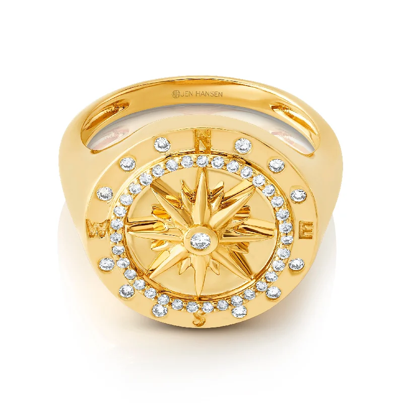 women’s engagement rings for women-Starcrest Diamond Ring, 14kt Gold