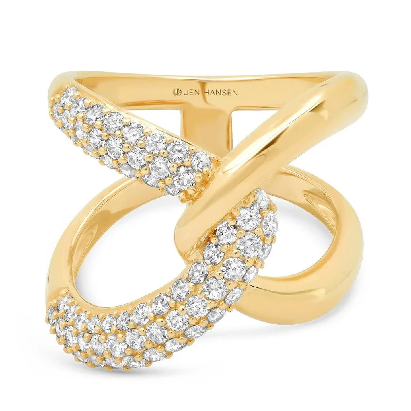 women’s gold engagement rings-UNITE DIAMOND RING, GOLD