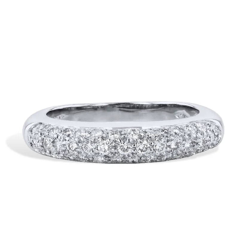 women’s chic rings-0.50 Carat Pave-Set Diamond Band Ring