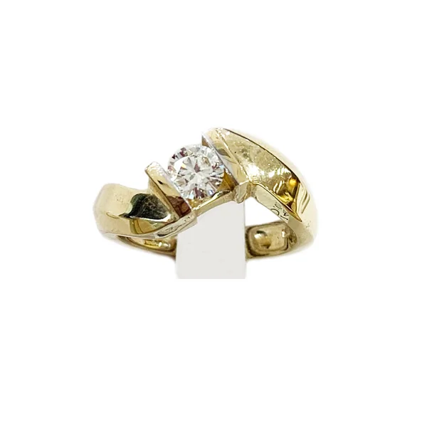 women’s marquise diamond engagement rings-14k Yellow Gold Diamond Ring