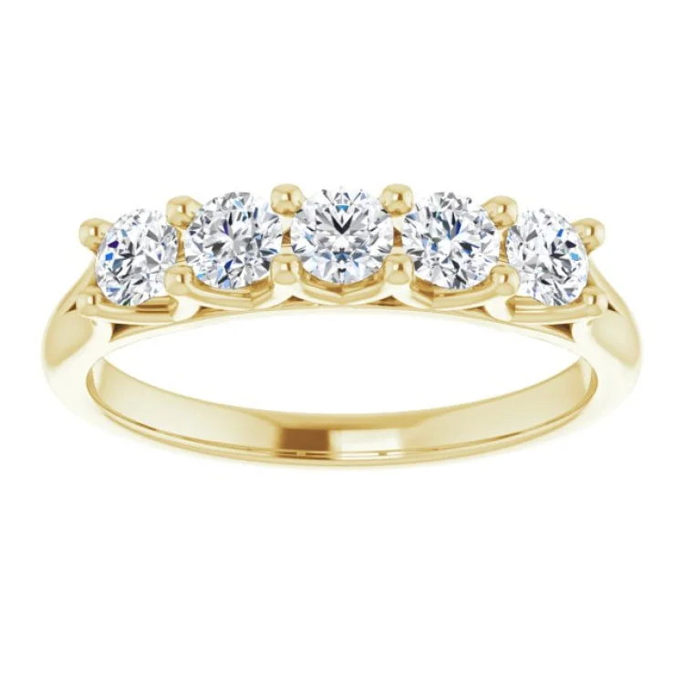 women’s fashion engagement rings-14K Yellow 5/8 CTW Lab-Grown Diamond Anniversary Band