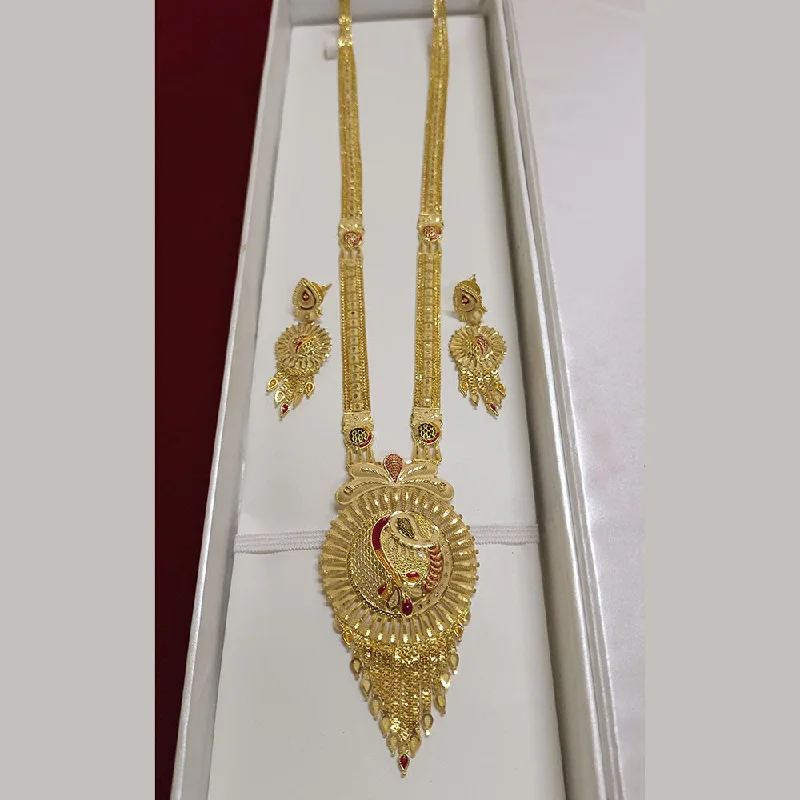 women’s luxurious chain necklaces-Pari Art Jewellery Forming Long Necklace Set