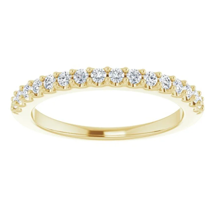 women’s fashion statement rings-14K Yellow 1/4 CTW Natural Diamond Anniversary Band