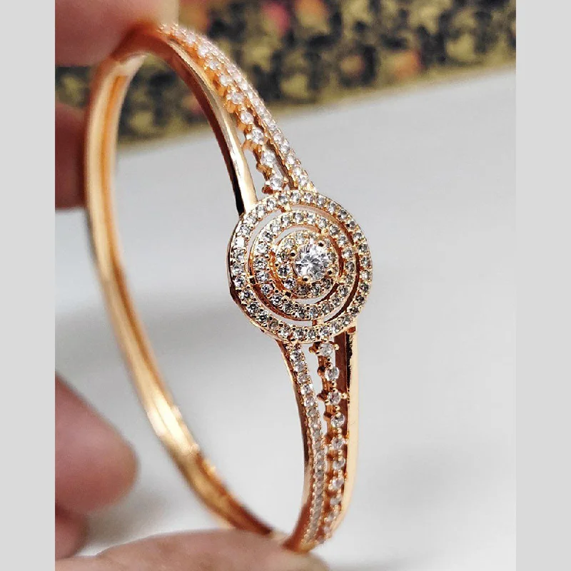 women’s matching bracelets-Aamrapali Gold Plated American Diamond Bangle