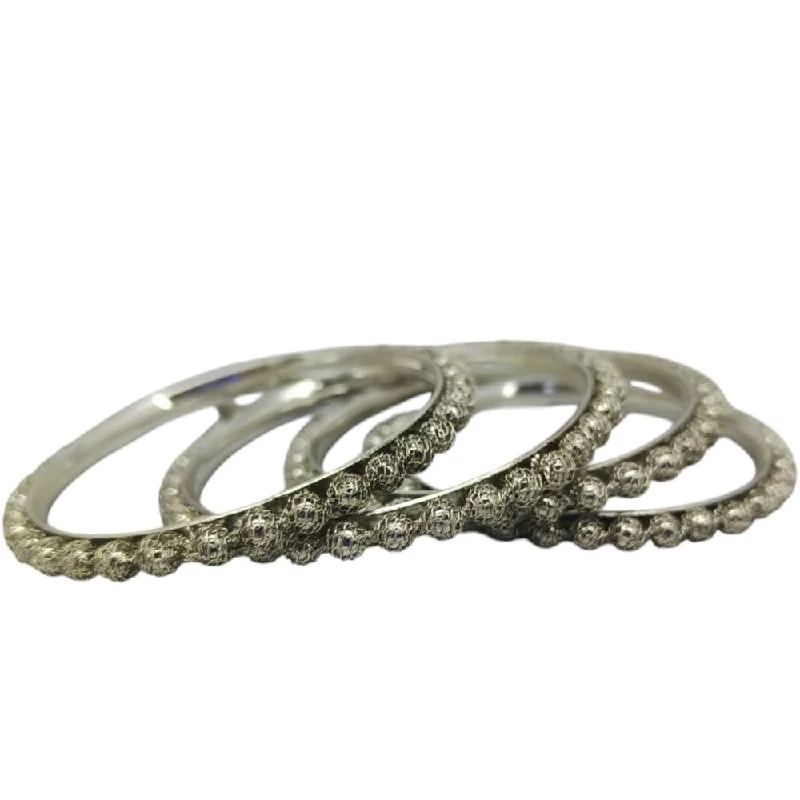 women’s antique bangles-Amity Arts Oxidised Plated Bangles Set (4 Piece Only)