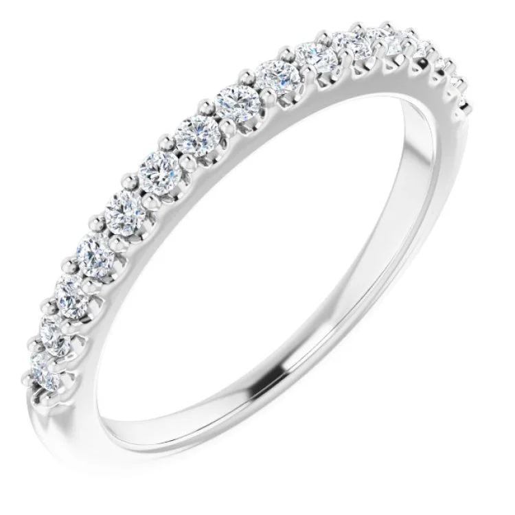 women’s platinum rings-Platinum 1/4 CTW Natural Diamond Anniversary Band