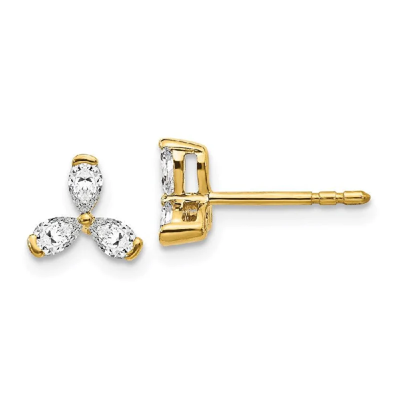 women’s custom earrings-14k Diamond Earrings