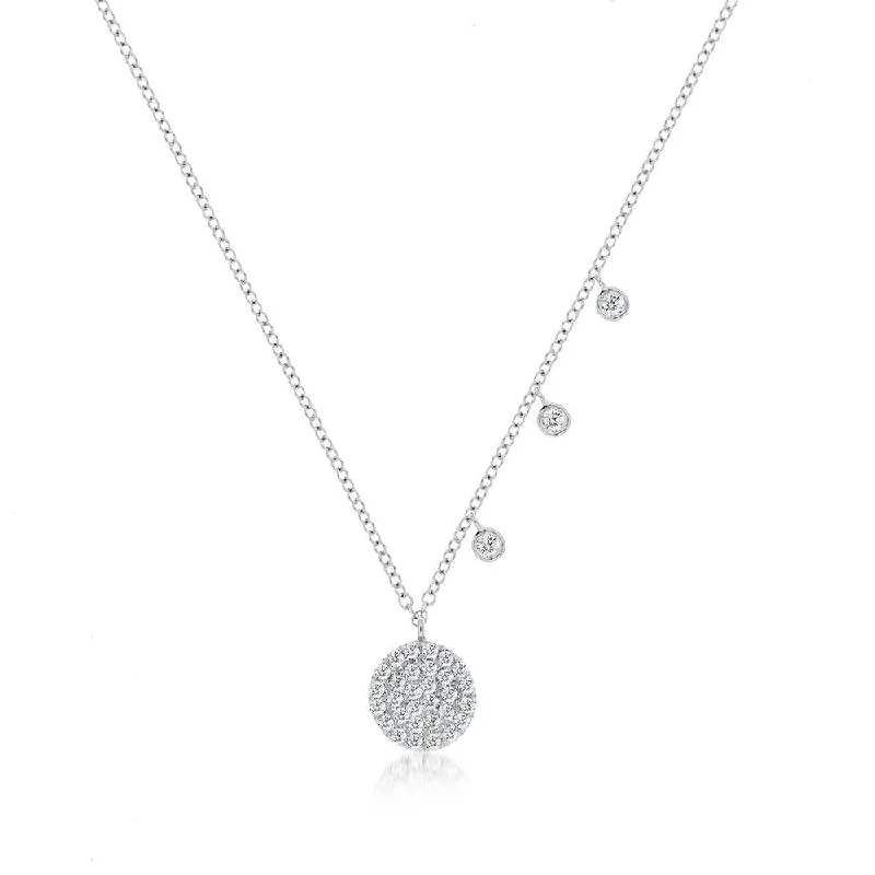 women’s elegant chain necklaces-Meira T Signature Disc Necklace