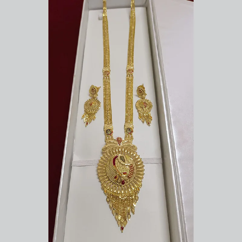 women’s elegant pearl necklaces-Pari Art Jewellery Forming Long Necklace Set