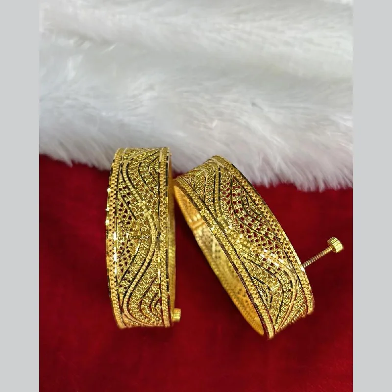 women’s gold bangles-Pari Art Jewellery Forming Openable Bangles Set