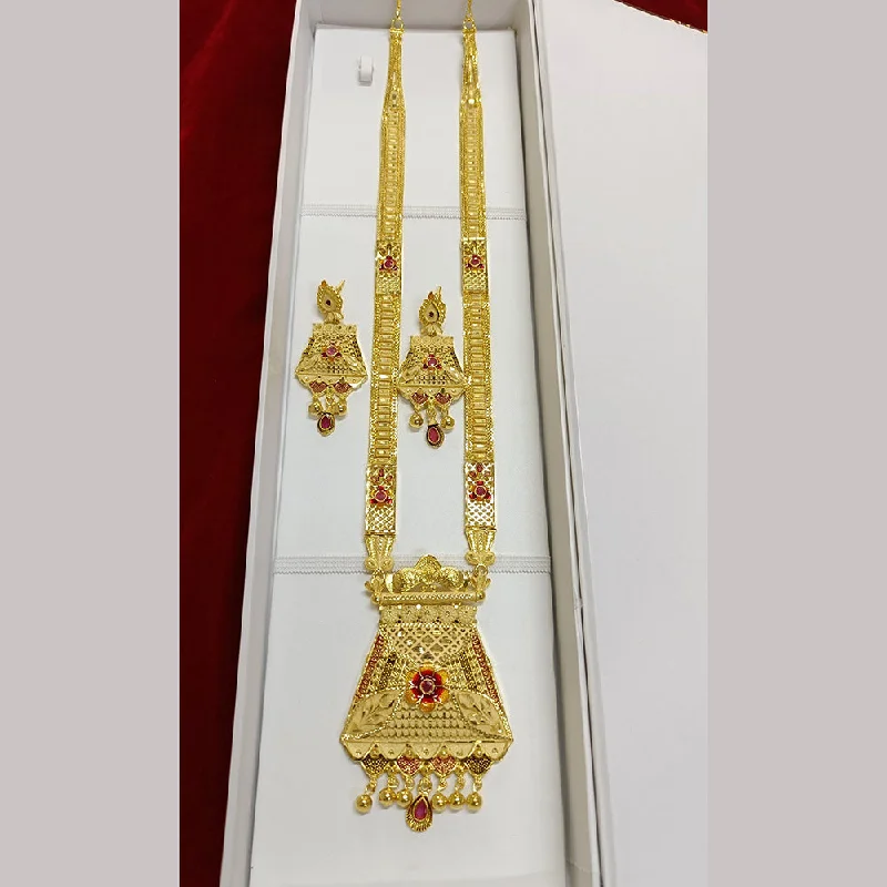 women’s bohemian necklaces-Pari Art Jewellery Forming Long Necklace Set