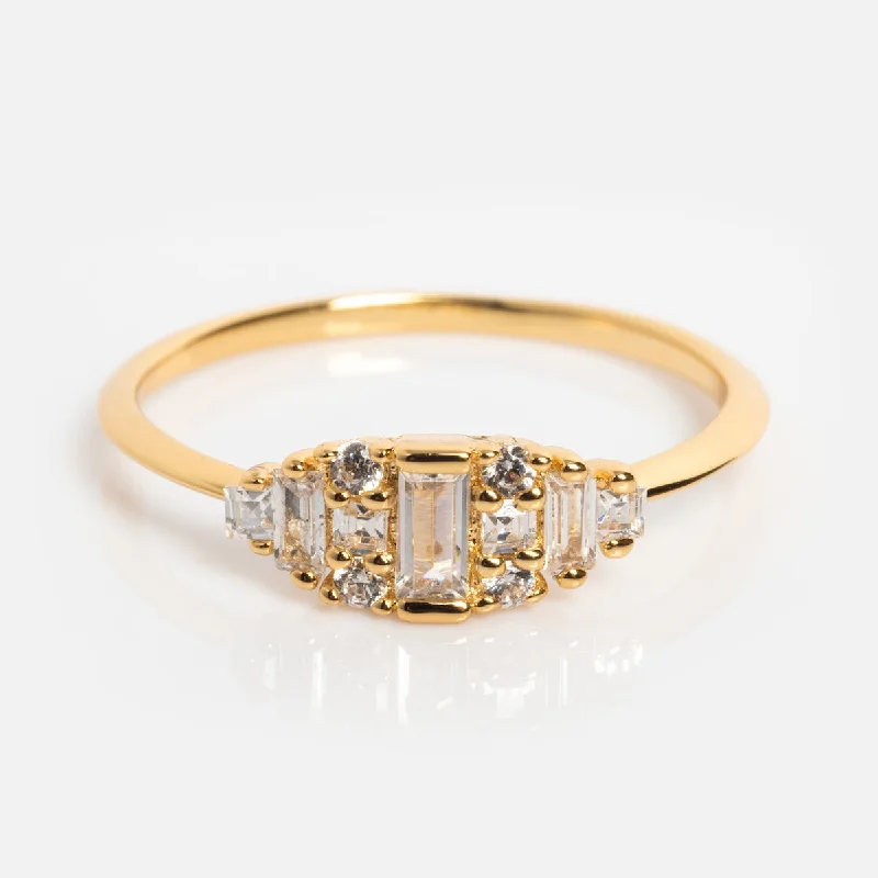 women’s stackable gold rings-Soiree Vintage Inspired Ring