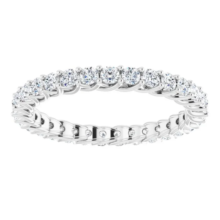 women’s classy rings-14K White 9/10 CTW Lab-Grown Diamond Eternity Band