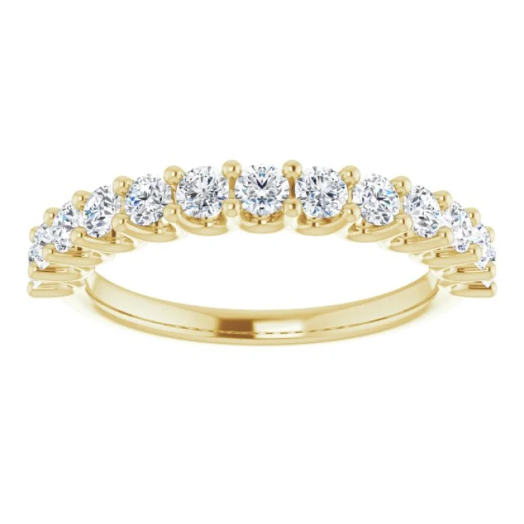 women’s gold and diamond rings-14K Yellow 9/10 CTW Lab-Grown Diamond Anniversary Band