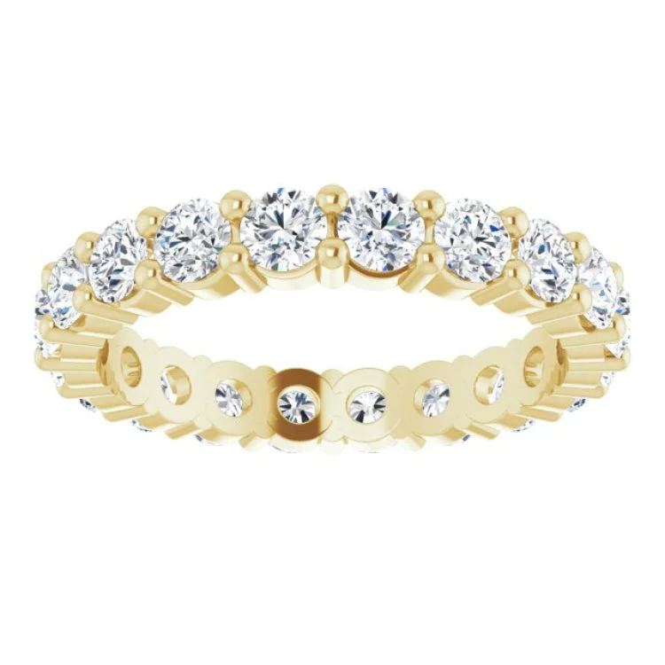 women’s colorful gemstone rings-14K Yellow 1 3/4 CTW Lab-Grown Diamond Eternity Band Size 4