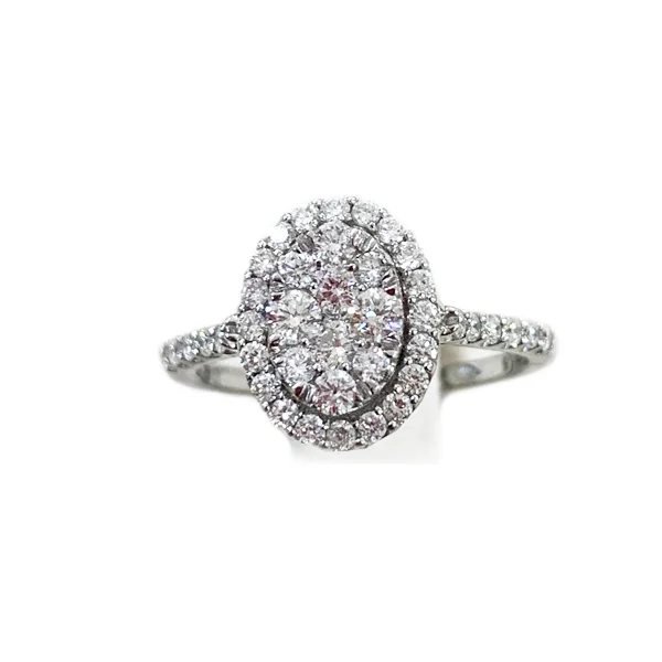 women’s timeless engagement rings-14k White Gold Diamond Ring