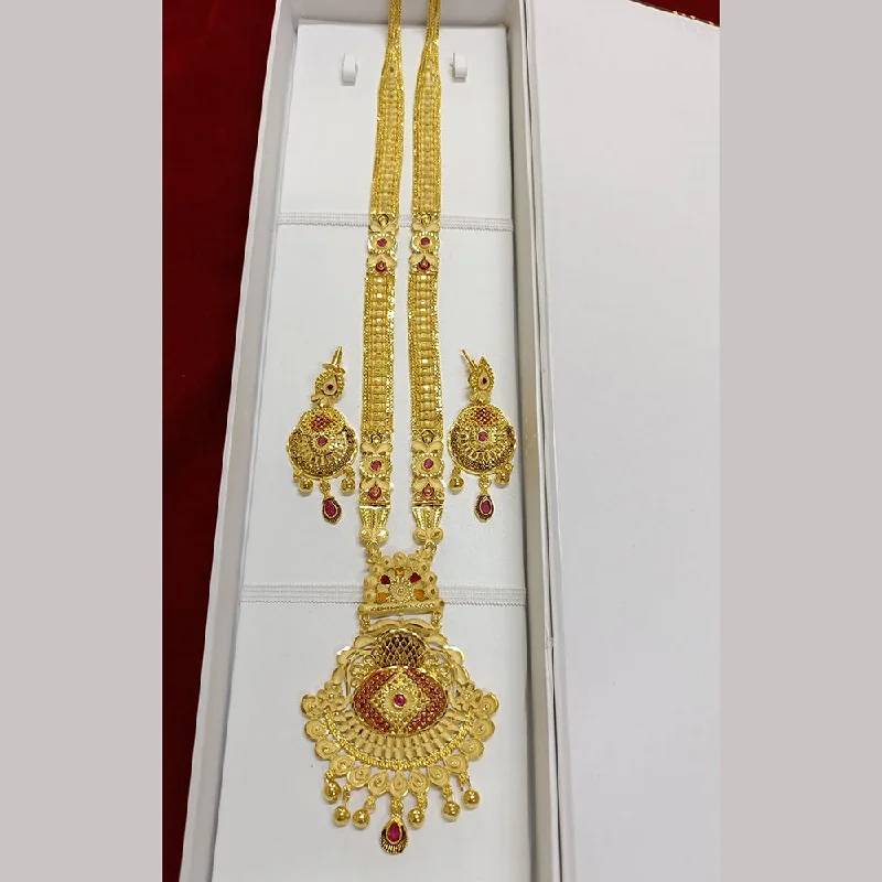 women’s luxury diamond necklaces-Pari Art Jewellery Forming Long Necklace Set