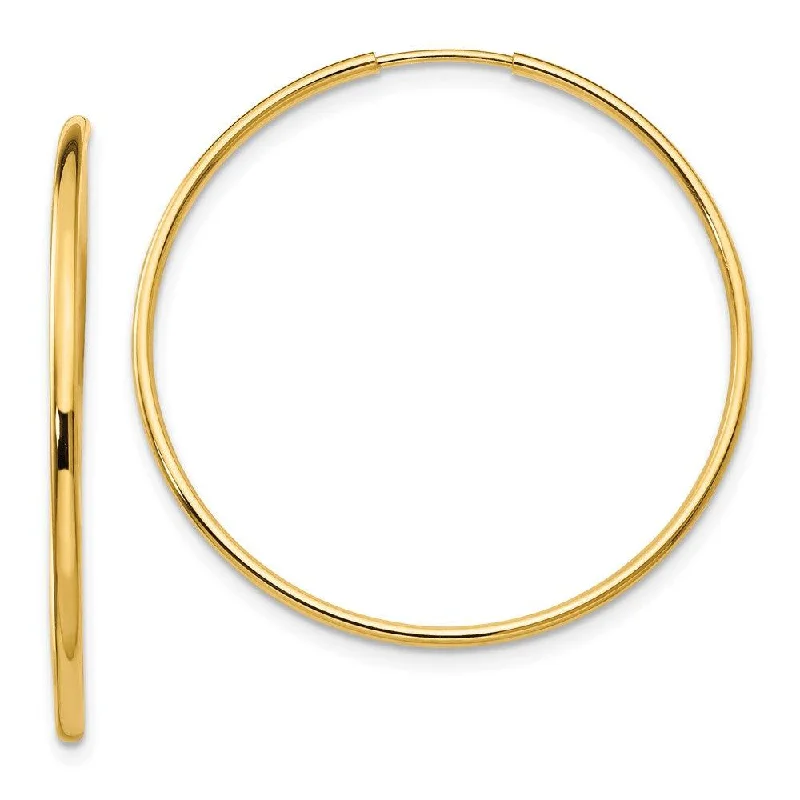 women’s unique earrings-Madi K Kid's 14k  Endless Hoop Earrings