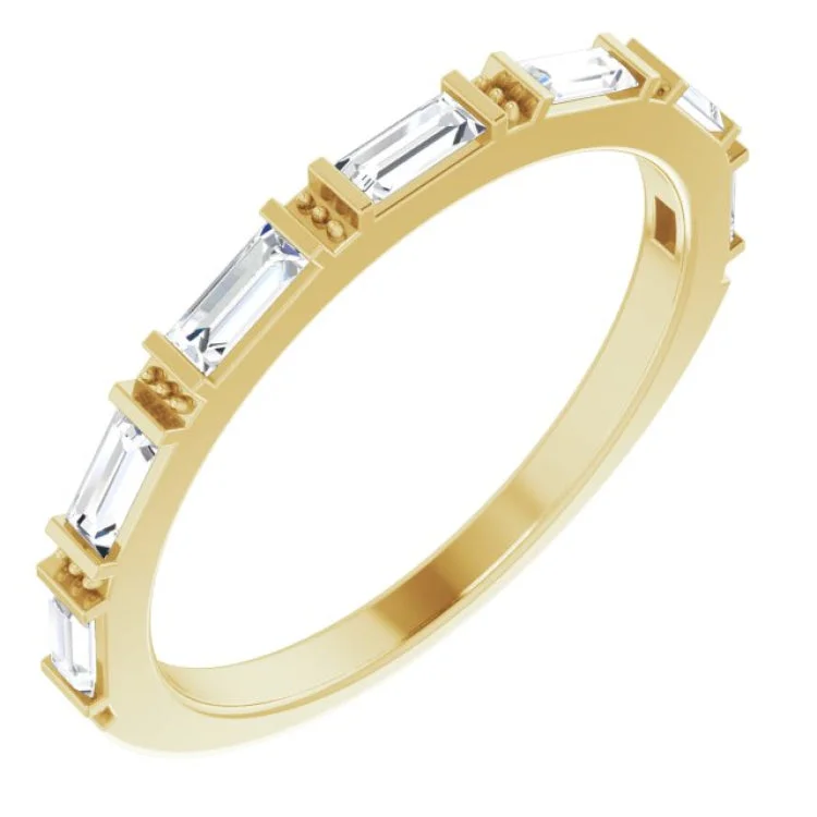 women’s vintage gold rings-14K Yellow 3/8 CTW Natural Diamond Anniversary Band