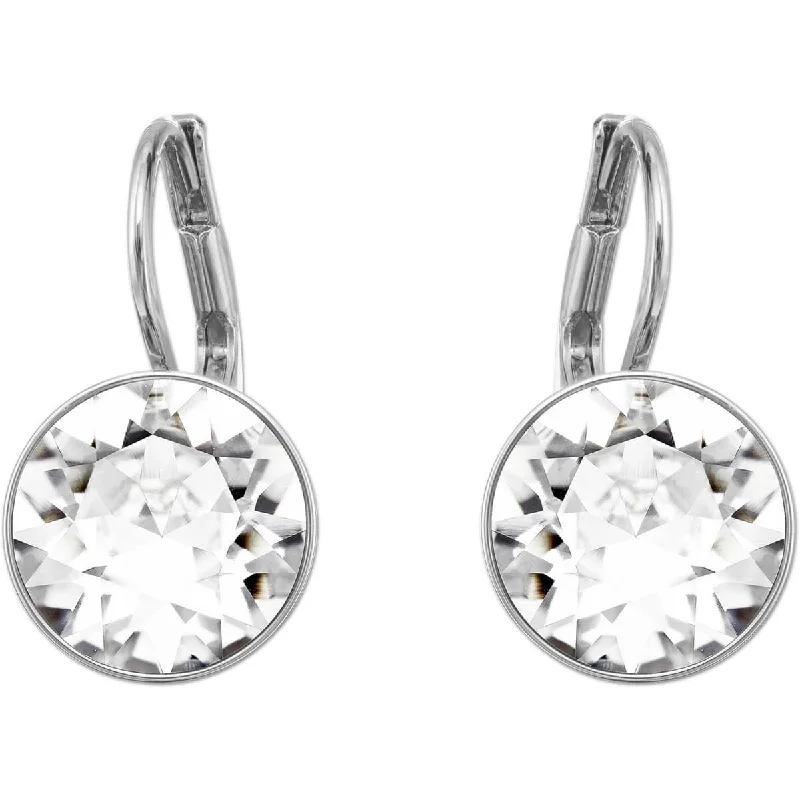 women’s ear cuffs-Swarovski Women's Earrings - Bella Rhodium Plated Crystal | 5085608