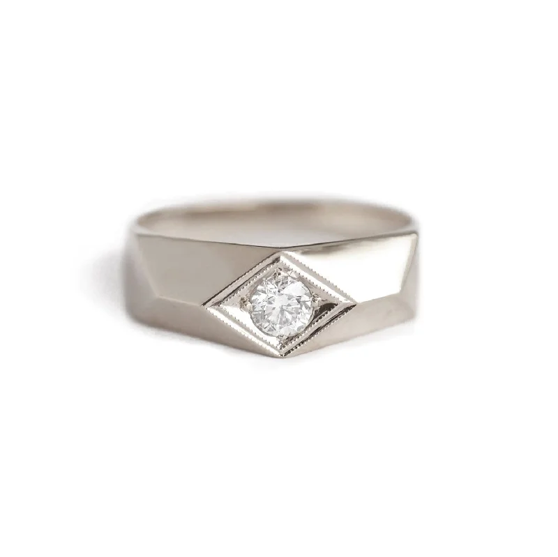 women’s asscher cut engagement rings-The Fitzgerald Diamond Ring