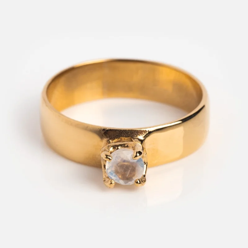 women’s elegant rings-Lucinda Moonstone Ring