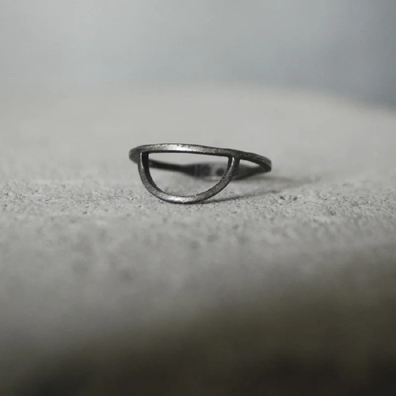 women’s silver rings-Tyyneys Ring Oxidized Silver