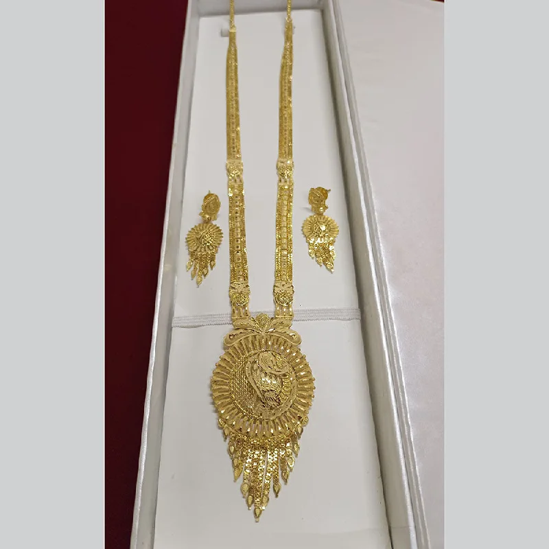 women’s luxury pendant necklaces-Pari Art Jewellery Forming Long Necklace Set