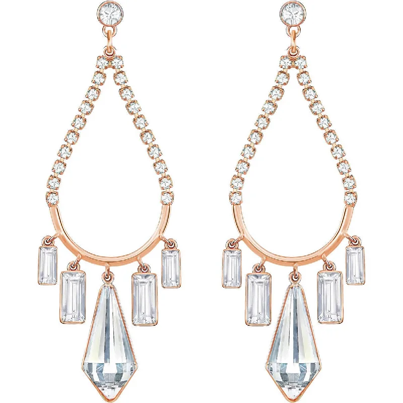 women’s moon earrings-Swarovski Women's Pierced Earrings - Americas Talina, Rose Gold | 5292793