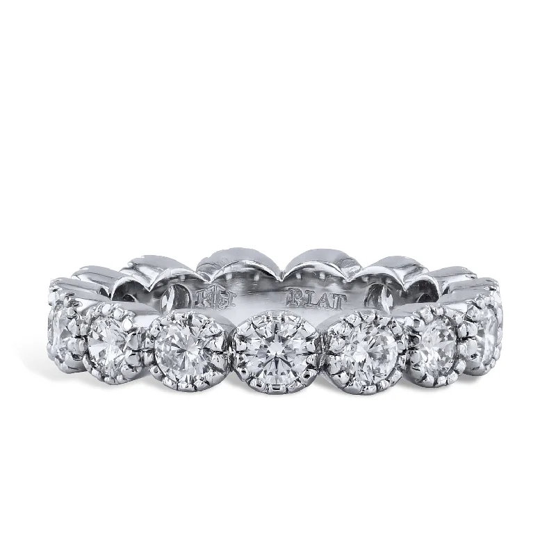 women’s halo diamond rings-1.78 Carat Diamond Ten Prong Band Ring